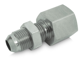 Straight bulkhead union JIC - NPT