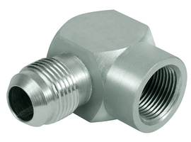 Rechte koppeling JIC-NPT 90° (adapter)