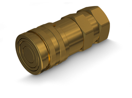 Flat face 2FFI laiton raccord femelle