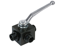 Robinet à boisseau sphérique commutable (métrique, série légère)