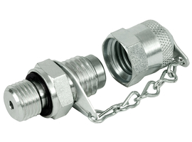 Coupleur de mesure avec raccord à vis GE joint élastique