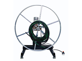 Dévidoir de tuyaux flexibles 1x vertical/horizontal avec moteur