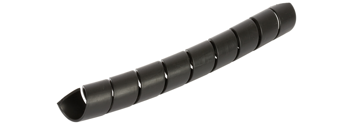 Gaine de protection spiralée PVC SKW noir - RAIL