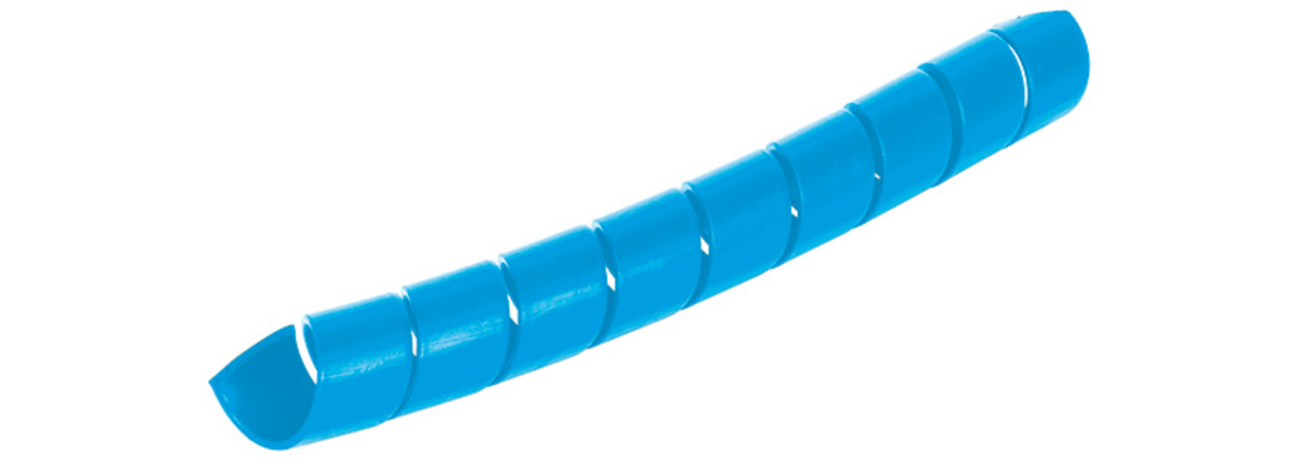 Gaine de protection spiralée PVC SKW bleu